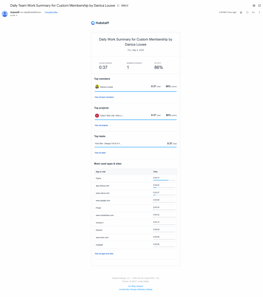 Daily Reports